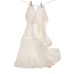 gebreide babydeken wit